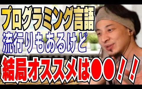 【ひろゆき】JAVAって？？オススメはどの言語は？IT企業への転職法！！プログラミングのススメ！！【 hiroyuki ひろゆき 切り抜き 性格 思考法 論破 】（エスコート）