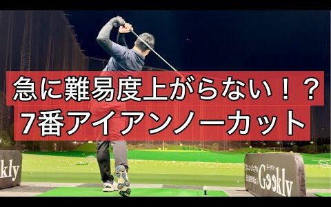 【ゴルフ】少し難しいクラブ７番アイアンをノーカットで撮ってみました