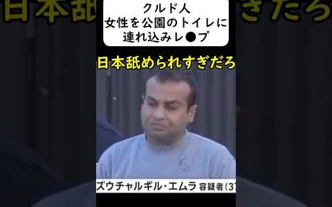 クルド人、40代女性を公園のトイレに連れ込み... #埼玉県川口市