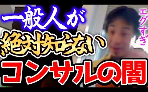 【ひろゆき】※●●コンサルを名乗る仕事は危険です...※もしコンサルタントを目指しているならこの事実だけ事前に知っておいて下さい※【切り抜き/論破/アクセンチュア/コンサルティングファーム/戦コン】