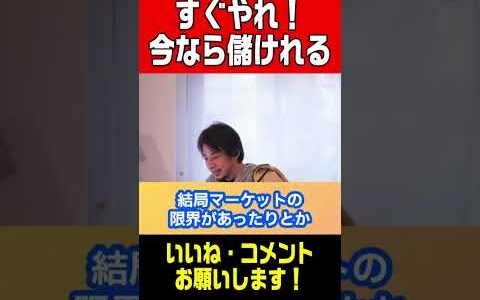 【ひろゆき】今話題の稼げる副業を教えます