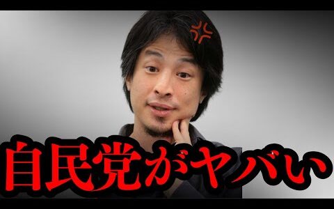 【ひろゆき】この話を聞いてゾッとしました...自民党の権力構造がヤバすぎる…参議院選挙で圧倒的に自民党が強い理由とは...