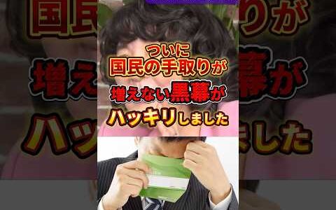 【ひろゆき】国民の手取りを増やさない黒幕がハッキリ分かりました#ひろゆき #政治 #自民党 #財務省