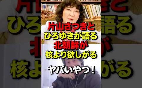 ㊗️50万再生！片山さつきとひろゆきが語る　北朝鮮が核より欲しがるヤバいやつ！#ひろゆき #片山さつき #高市早苗 #論破 #北朝鮮 #ドローン #無人機 #自民党 #shortsfeed