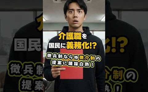 【仰天プラン】介護職を国民に義務化!?ひろゆき氏の提案にSNSで大論争
