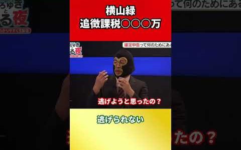 横山緑の脱税がやばすぎる... #shorts #ひろゆき
