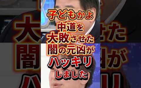 中道を大敗させた闇の元凶 #政治 #ひろゆき #中道改革連合