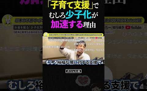 【ひろゆき】子育て支援は「逆効果」です。日本で少子化が絶対に止まらない残酷な理由 #ひろゆき #東浩紀 #少子化